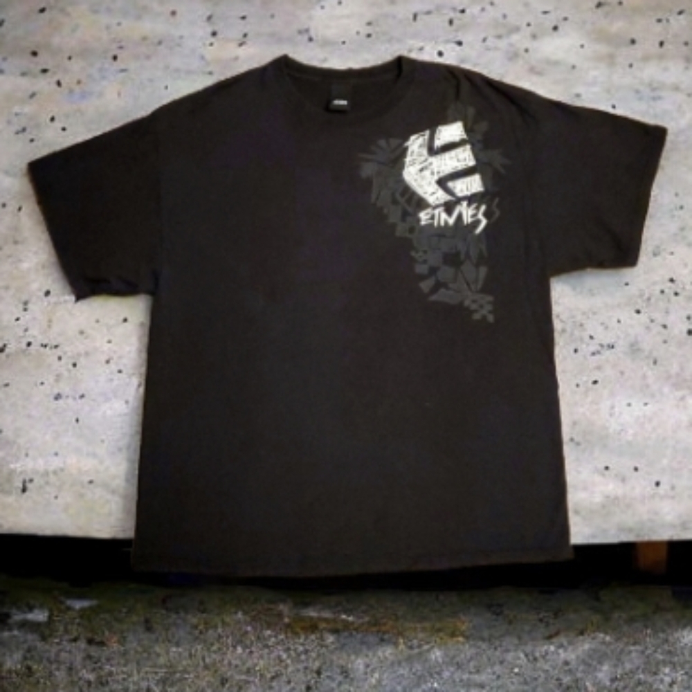 Etnies Skate Logo Black Cotton Short Sleeve Shirt